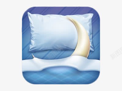 床品枕头夜晚休息图标图标