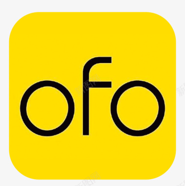 国税logo黄色共享单车ofologo图标图标