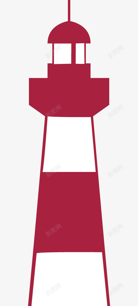 黑暗中的灯塔红色png免抠素材_88icon https://88icon.com 尖顶 灯塔 耸立 高大