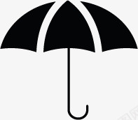 人和黑色雨伞网络图标小元素图标