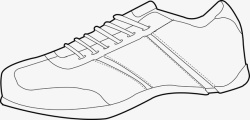 白球鞋卡通手绘白色鞋子图标高清图片