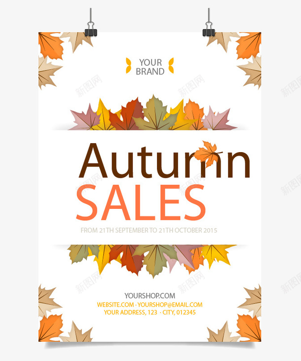 autumnsales矢量图eps免抠素材_88icon https://88icon.com autumn sales 海报 矢量海报 秋季海报 矢量图