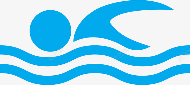 自由泳标志矢量图ai免抠素材_88icon https://88icon.com 体育运动 游泳 游泳标志 游泳符号 自由泳 运动 矢量图