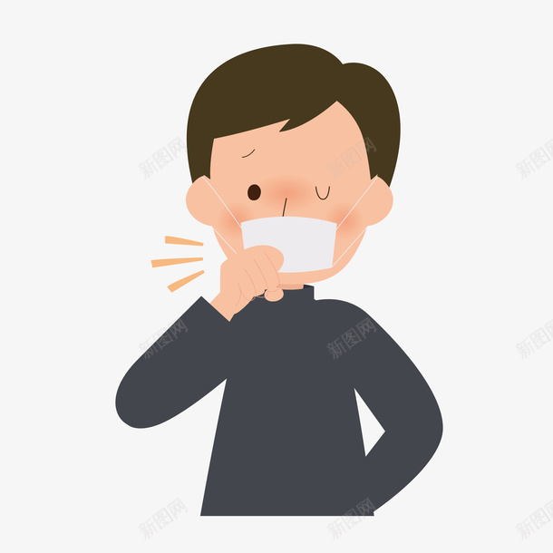 一个感冒的孩子拿着手帕矢量图ai免抠素材_88icon https://88icon.com 一个感冒的孩子拿着手帕免扣矢量图免费下载 发烧 小孩感冒 感冒鼻塞 流感病毒卡通 流汗 流鼻涕 生病 矢量图 脸色差