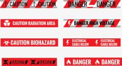 红白警戒线素材