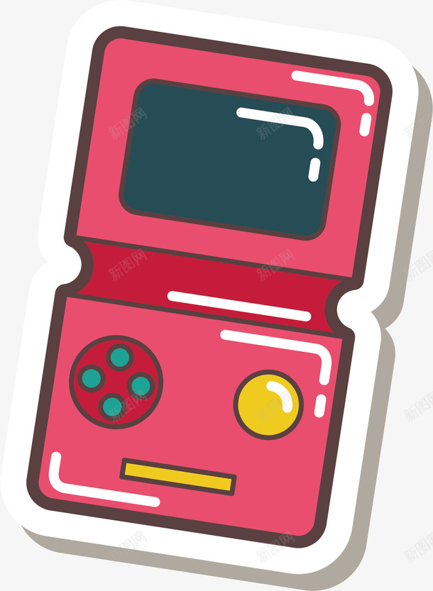 水彩游戏机png免抠素材_88icon https://88icon.com 儿童玩具 创意 卡通手绘 彩色游戏机 水彩 游戏机 玫红色 电子游戏机元素