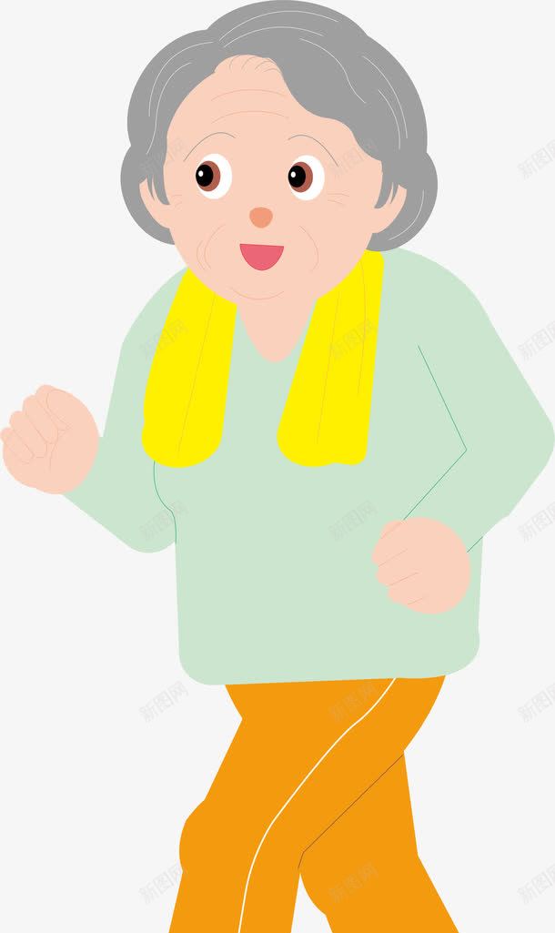 锻炼的老奶奶矢量图ai免抠素材_88icon https://88icon.com 时尚奶奶 晨跑 白发女人 矢量图 老婆婆卡通 老年人 老年人简笔画 老年人运动 跑步 运动
