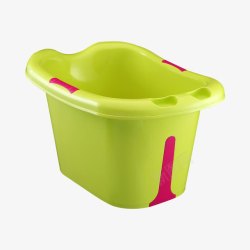 果绿色宝宝洗澡桶素材