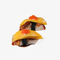 白米饭鳗鱼寿司芒果鳗鱼寿司餐饮食品高清图片