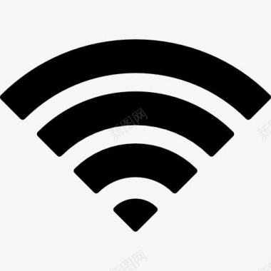 数据库连接WiFi信号图标图标