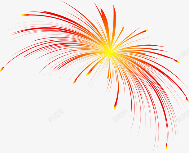 新年红色美丽烟花png免抠素材_88icon https://88icon.com 新年炮 新年烟花 烟花 烟花爆竹 燃放烟火 燃放烟花 爆竹 红炮 红色烟花 美丽烟花 黄色光晕
