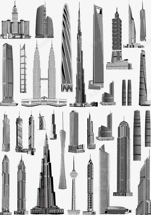 大厦建筑矢量图ai免抠素材_88icon https://88icon.com 名胜建筑 城市 大厦 旅游城市 高清房子 矢量图