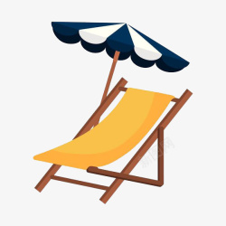 酷热休闲椅子上的伞高清图片