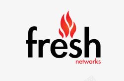 黑字红火fresh图标高清图片
