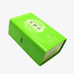 绿色盒装碧螺春茶素材