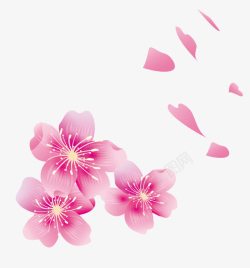 樱花花瓣元素素材