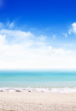 热带海洋海天一色热带海洋风光背景图高清图片