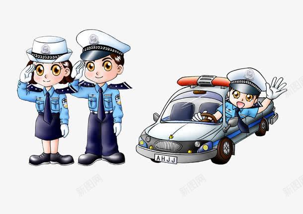 卡通手绘敬业的交通警察png免抠素材_88icon https://88icon.com 交警 交通警察卡通 卡通人物 卡通手绘 敬业