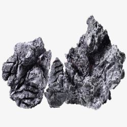 火山石灰色岩石高清图片