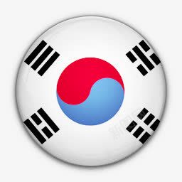 南瓜子仁国旗韩国对南世界标志图标图标