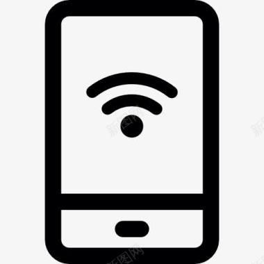 智能准星手机WiFi信号图标图标