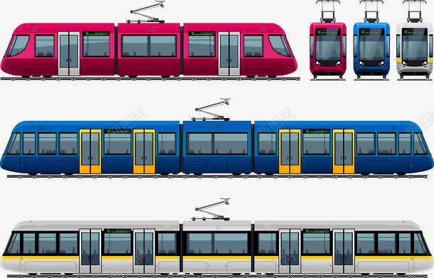 地铁有轨电车png免抠素材_88icon https://88icon.com 地铁有轨电车设计矢量素材地铁动车火车有轨电车无轨电车交通工具电车车头电能城铁矢量图
