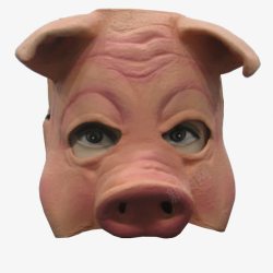 腊猪脸猪头面具高清图片