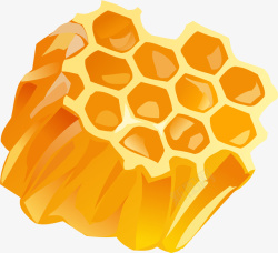金黄的蜂巢手绘蜂巢高清图片
