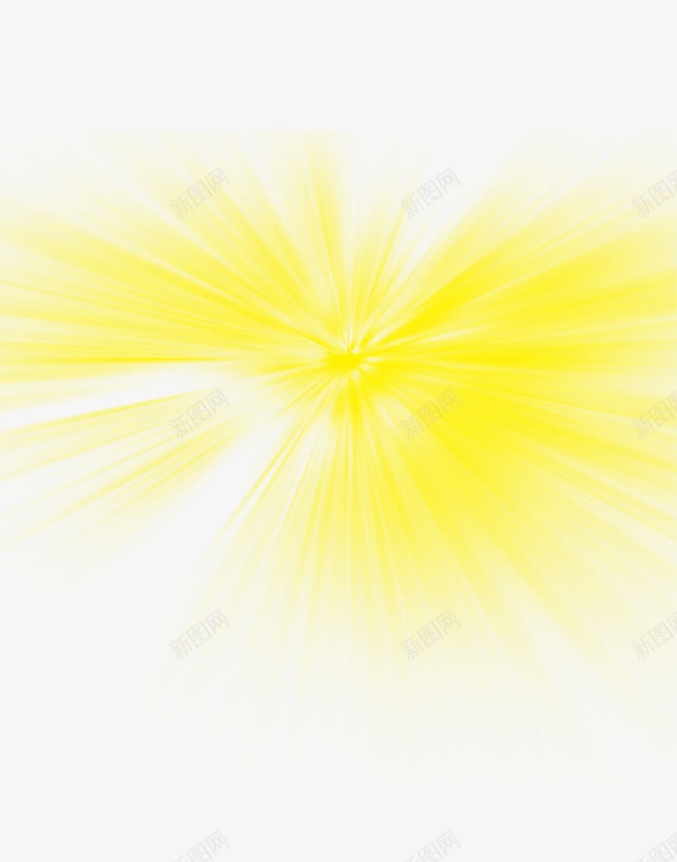 黄色发散光png免抠素材_88icon https://88icon.com 发散光 海报装饰图案 黄色光