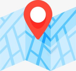 旅游线路设计地图GPS定位矢量图图标高清图片