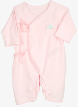 粉色秋季婴儿长袖和尚服薄内衣素材