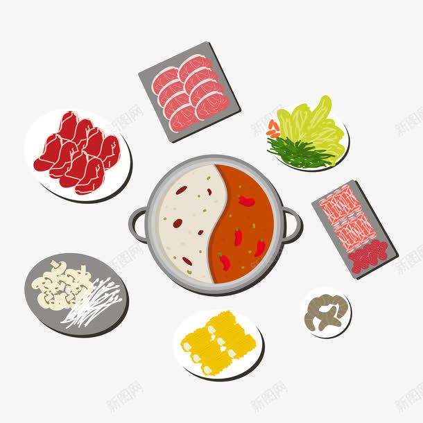 火锅食材图png免抠素材_88icon https://88icon.com 300像素图 EPS免抠 大图免抠 手绘 汤菜 火锅 高清免抠