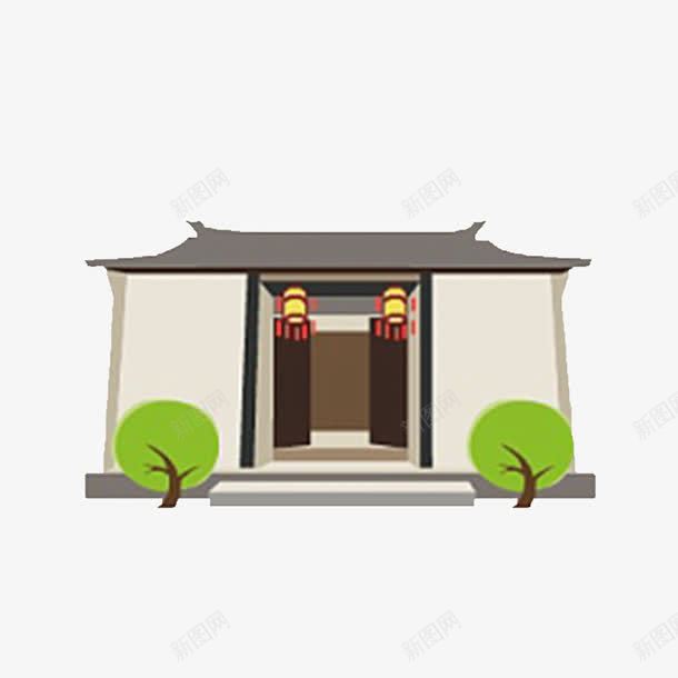 叶楚伧故居png免抠素材_88icon https://88icon.com 叶楚伧故居 周庄古镇 建筑 门口