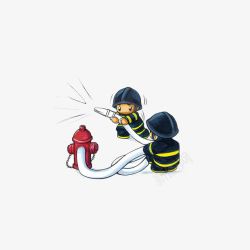 消防安全意识消防栓消防图标高清图片