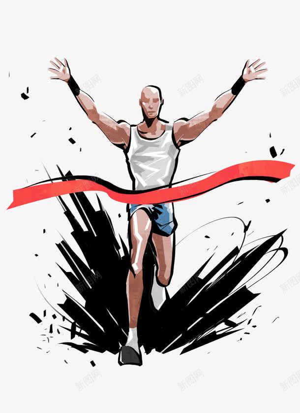 冲刺的运动员png免抠素材_88icon https://88icon.com 卡通手绘 奔跑 比赛 赛跑 跑步 运动 锻炼 飞奔 马拉松 马拉松比赛