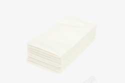 一堆层叠着白色纸巾实物素材