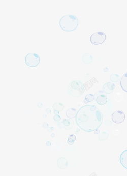 梦幻的透明水泡泡素材