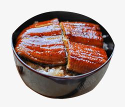 日式烤鳗鱼饭素材