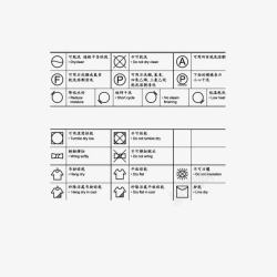 洗衣说明书洗标说明书图标高清图片