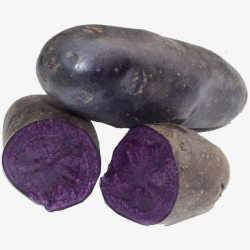 黑土豆紫色土豆高清图片