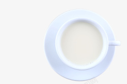 白色杯装甜品白色俯视牛奶饮品高清图片