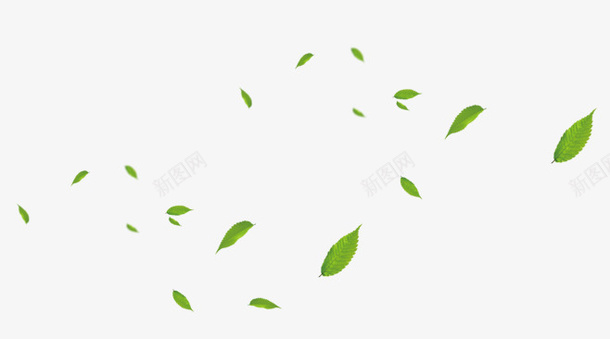 飘落的树叶子png免抠素材_88icon https://88icon.com 免扣 植物 绿叶 飘落