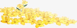 黄色可爱花朵造型花海素材