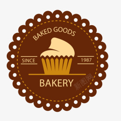 食物标签复古面包店标志矢量图高清图片