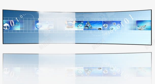 科技蓝色大屏幕广告放映png免抠素材_88icon https://88icon.com 多媒体 屏幕 现代 科技