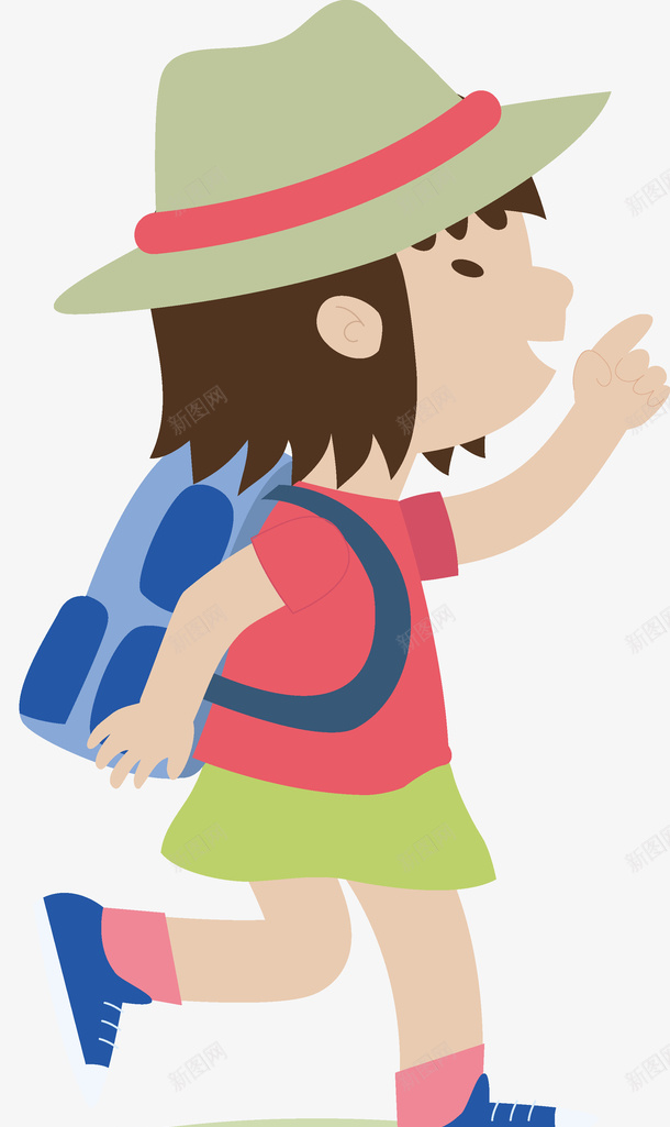 手绘上学路上戴帽子的小女孩矢量图ai免抠素材_88icon https://88icon.com 上学路上 儿童 可爱儿童 小女孩 小学生 小男孩 手绘 矢量手绘上学路上戴帽子的小女孩素材免费下载 背书包上学 矢量图