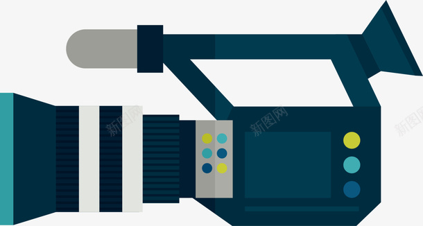 电视台大型采访摄像机png免抠素材_88icon https://88icon.com 大型摄像机 录影机 电视台 蓝色摄像机 采访摄像机 采访话筒
