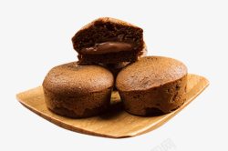 西式熔岩巧克力蛋糕素材
