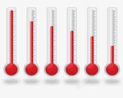 红色温度计温度计矢量图高清图片