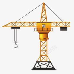 塔吊PNG铁架吊机高清图片
